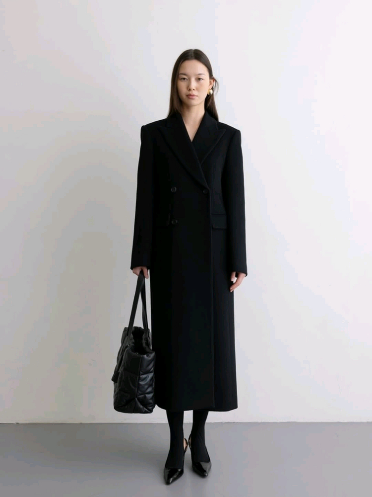 레디투웨어 알투더블유 R2W Verona wool cash CT 블랙 2M 새제품 이미지