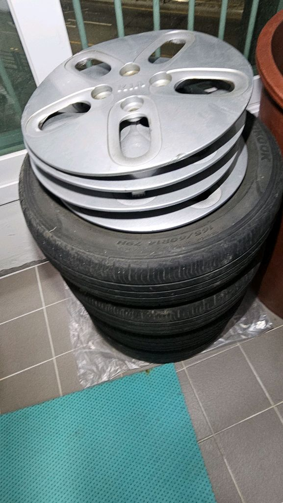 거래 완료 모닝 휠타이어 세트 이미지