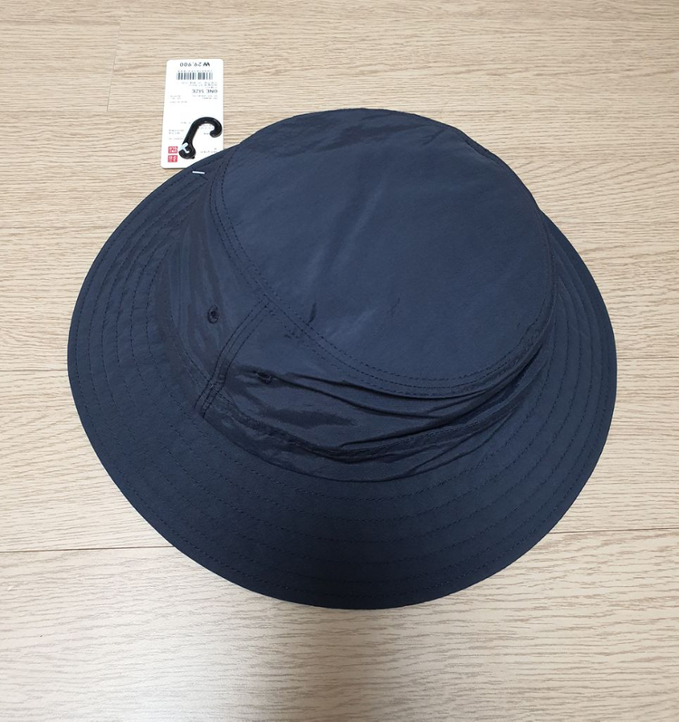 유니클로 UV차단 버킷햇 모자 네이비 원사이즈 새제품--1