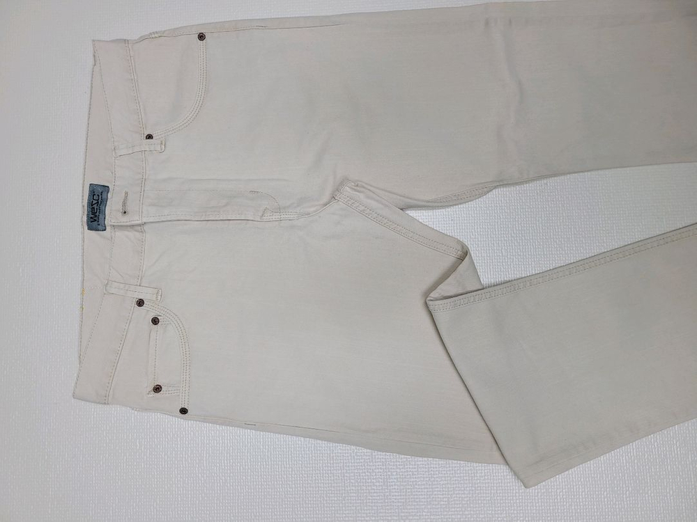 WESC 남자 Eddy 청바지 W33 L32 아이보리--11