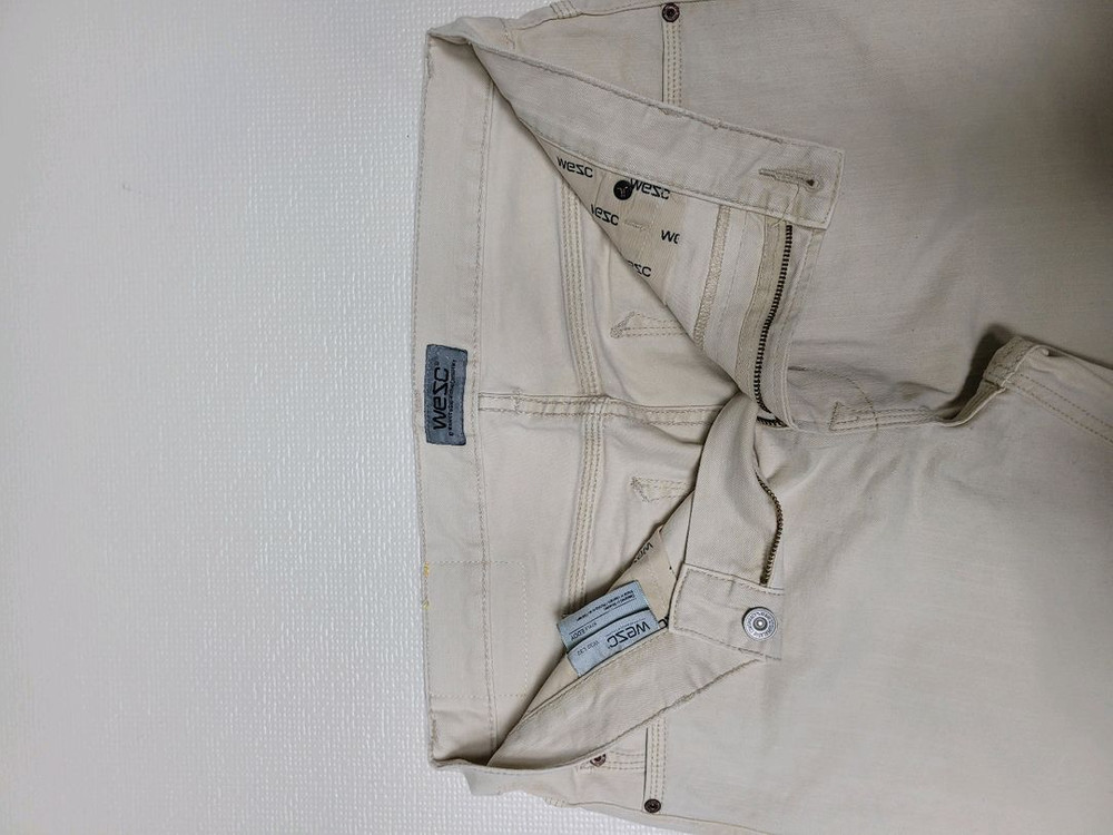 WESC 남자 Eddy 청바지 W33 L32 아이보리--4