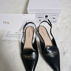 디올 슬링백 구두 블랙 38