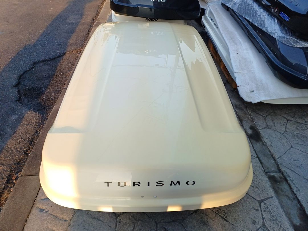 코란도투리스모 코토 일체형 루프박스 화이트 황변 이미지