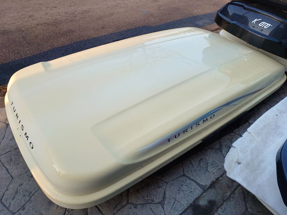 코란도투리스모 코토 일체형 루프박스 화이트 황변 이미지