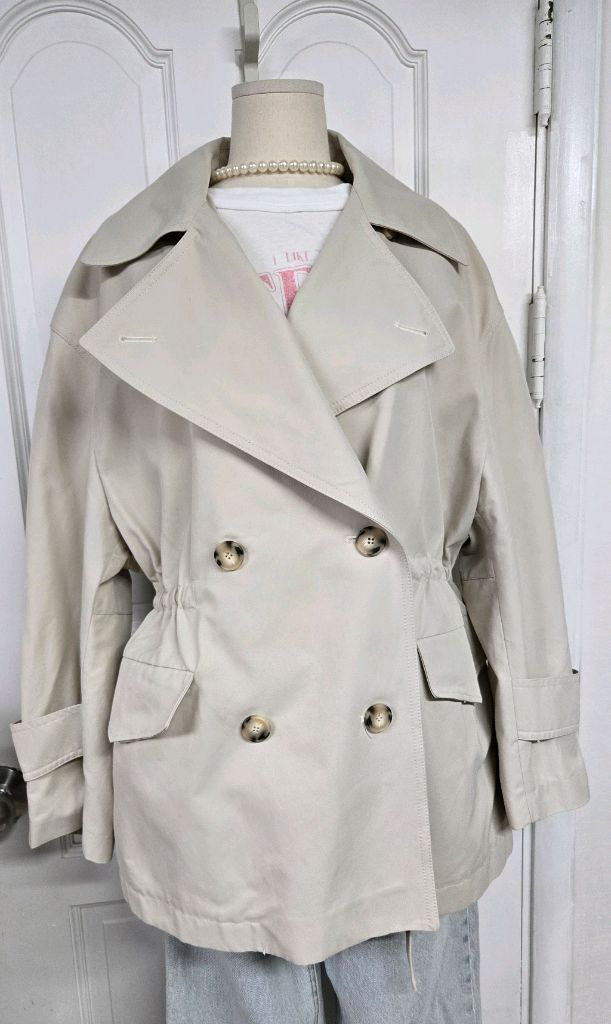 모한 숏트렌치자켓--1