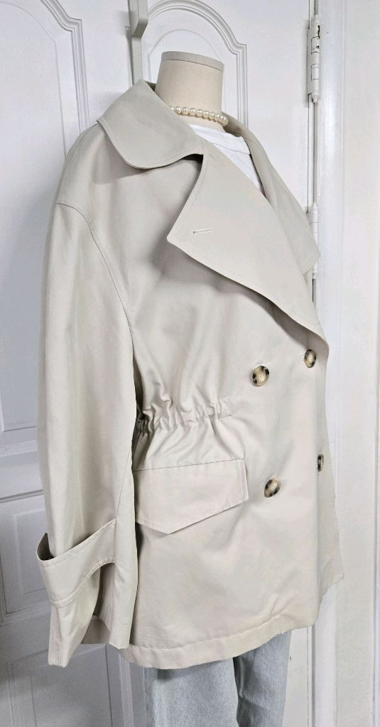 모한 숏트렌치자켓--2