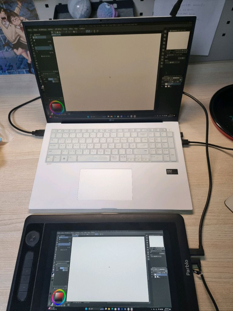 Parblo Coast 12 Pro 드로잉 액정 타블렛 + 드로잉 거치대--3