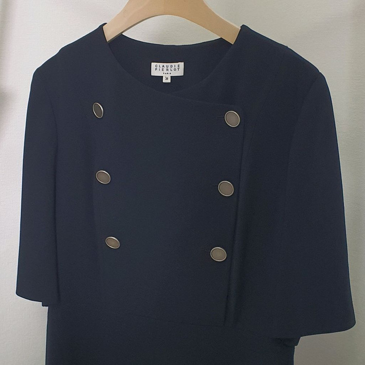 끌로디피에로 더블버튼 하객원피스--2