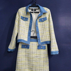 데님 크롭 트위드 셋업