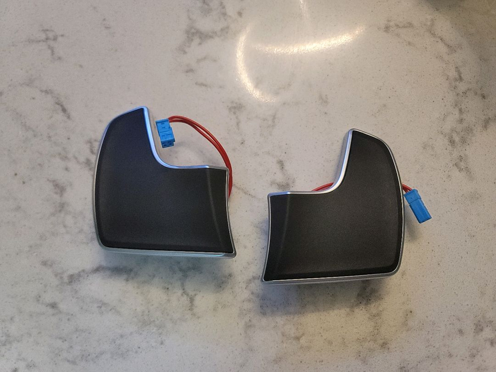 2025 M850I 순정 스티어링+패들쉬프트+ Y커버--3