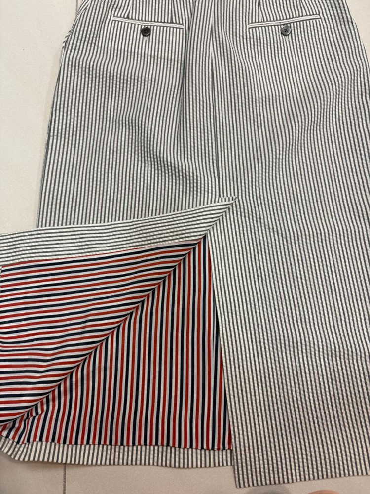 톰브라운 시어서커 펜슬 스커트(새상품)--5