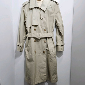 베이지 롱 트렌치 코트