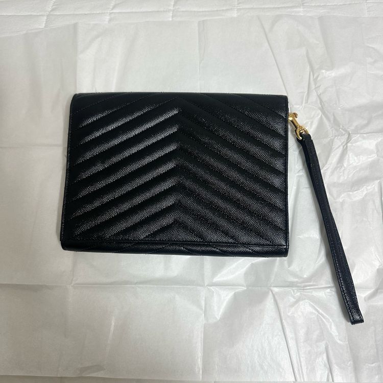 정품 풀박스 생로랑 카산드라 엔벨로프 클러치백--1