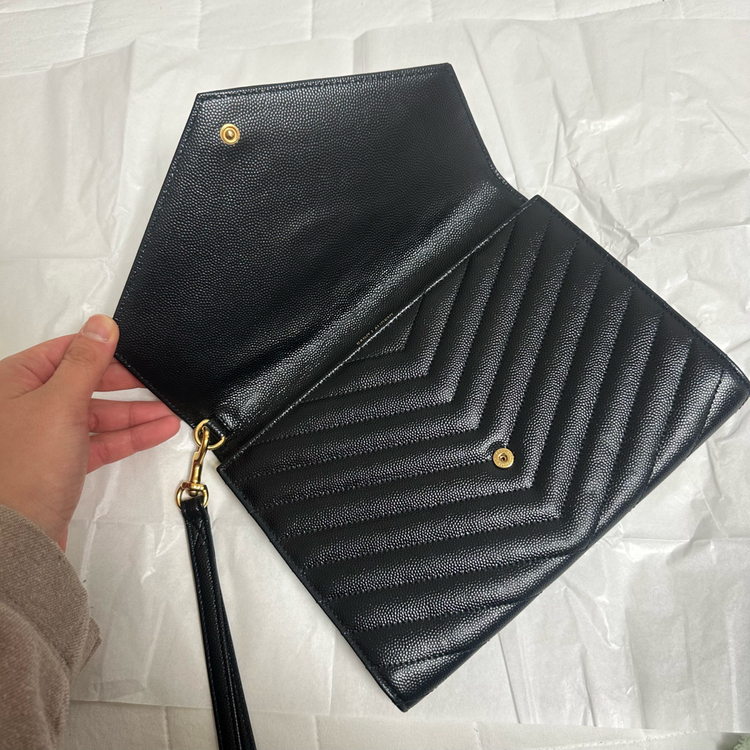 정품 풀박스 생로랑 카산드라 엔벨로프 클러치백--4