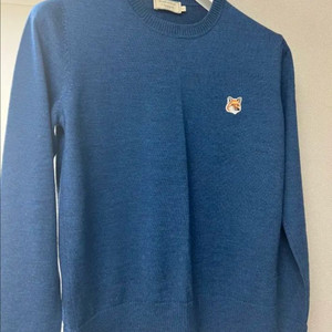 메종키츠네 블루니트 L (새상품)