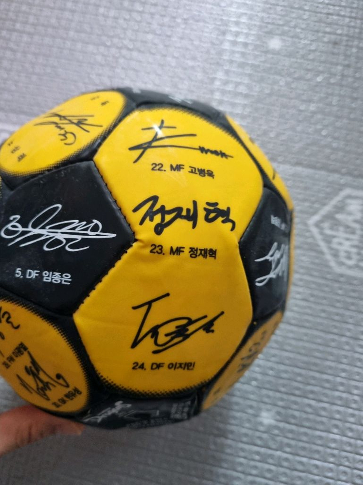 전남 드래곤즈 싸인볼 축구공--1