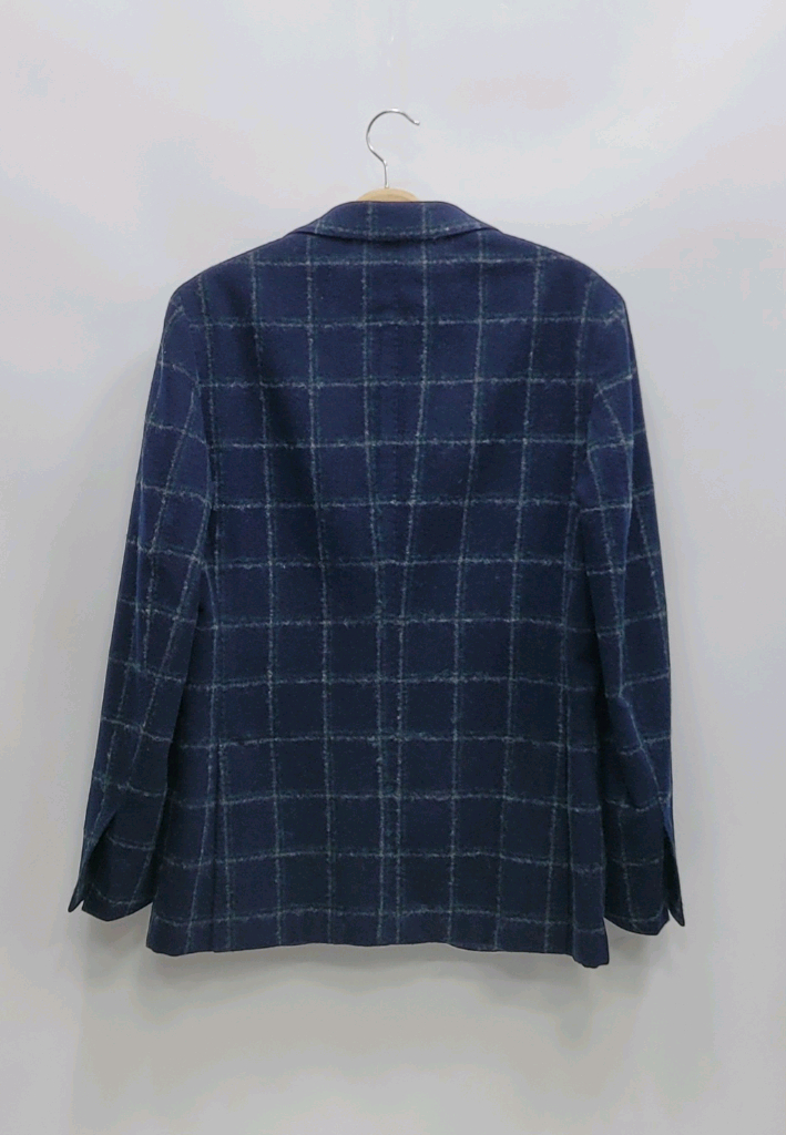 MONTEDORO 몬테도로 울 체크 자켓 / 남 50 (추천 100) 네이비--11