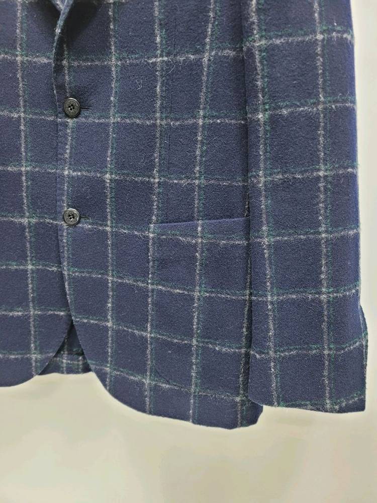 MONTEDORO 몬테도로 울 체크 자켓 / 남 50 (추천 100) 네이비--14