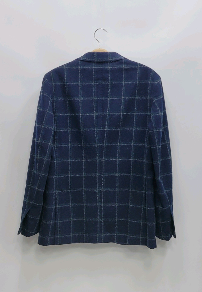 MONTEDORO 몬테도로 울 체크 자켓 / 남 50 (추천 100) 네이비--1