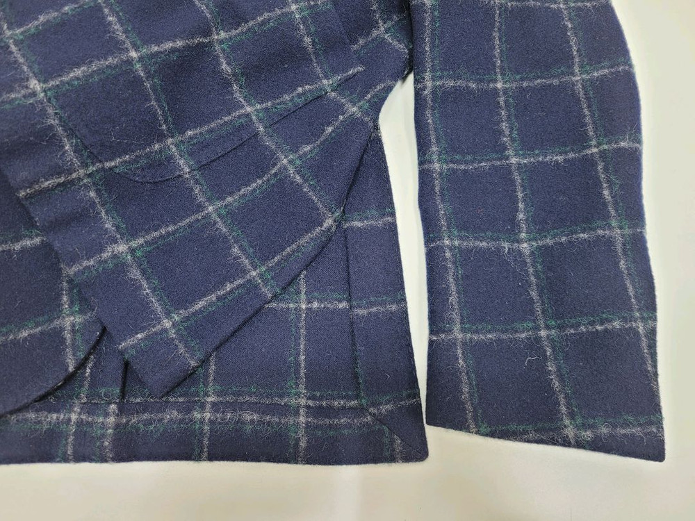 MONTEDORO 몬테도로 울 체크 자켓 / 남 50 (추천 100) 네이비--5