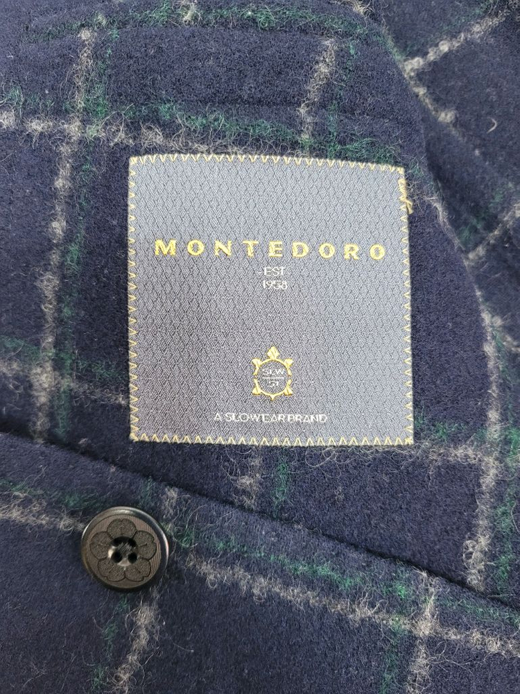 MONTEDORO 몬테도로 울 체크 자켓 / 남 50 (추천 100) 네이비--7