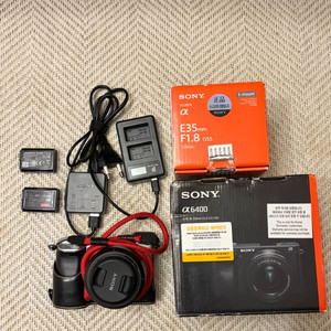 소니 a6400 + SEL35F18 + 번들렌즈 풀박스 이미지