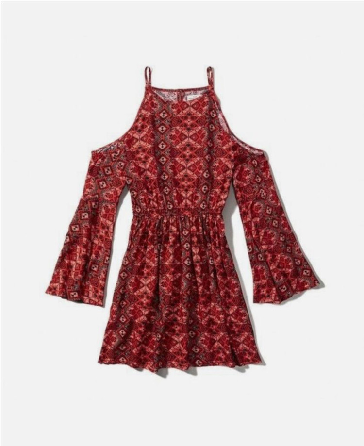 [새상품] 아베크롬비 보헤미안 스타일 오프숄더 미니원피스 사이즈xs 이미지