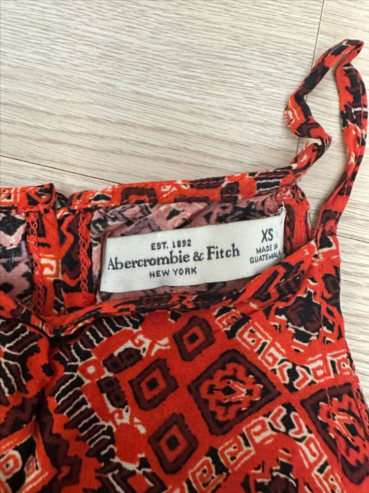 [새상품] 아베크롬비 보헤미안 스타일 오프숄더 미니원피스 사이즈xs 이미지