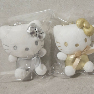 산리오실버키티 골드키티인형키링13cm 이미지