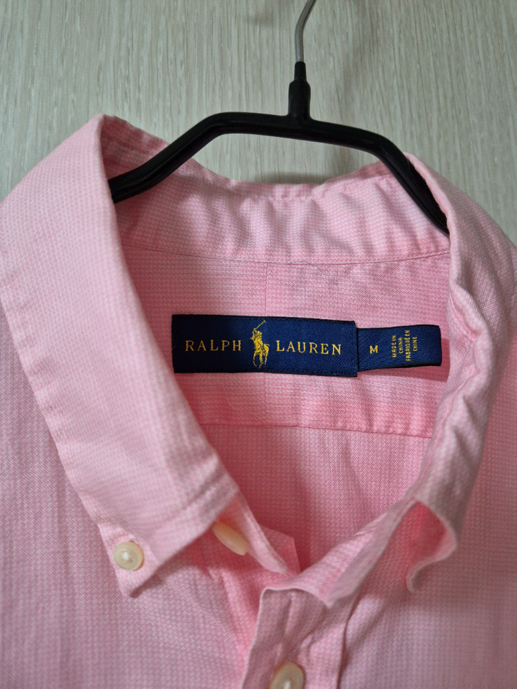 폴로 랄프로렌 핑크 셔츠 남방 M 남성--4