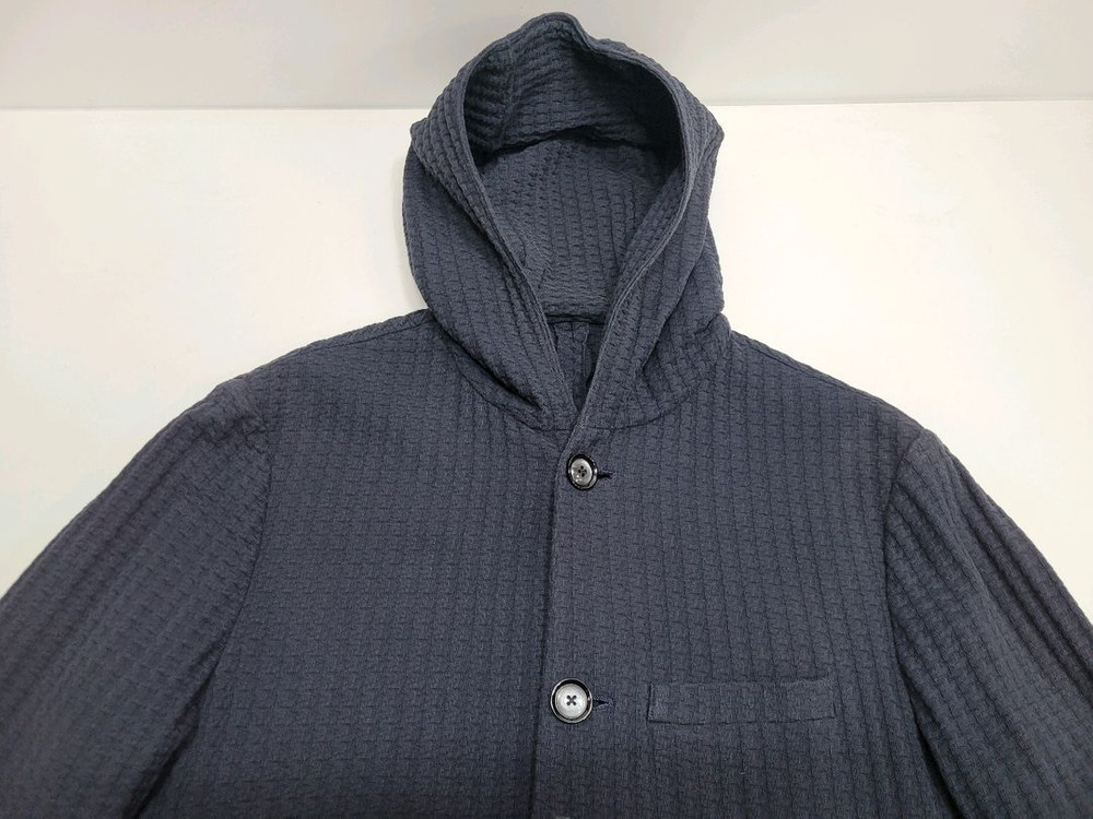 ARMANI 엠포리오 아르마니 후드 캐주얼 자켓 / 남 100 다크네이비--2