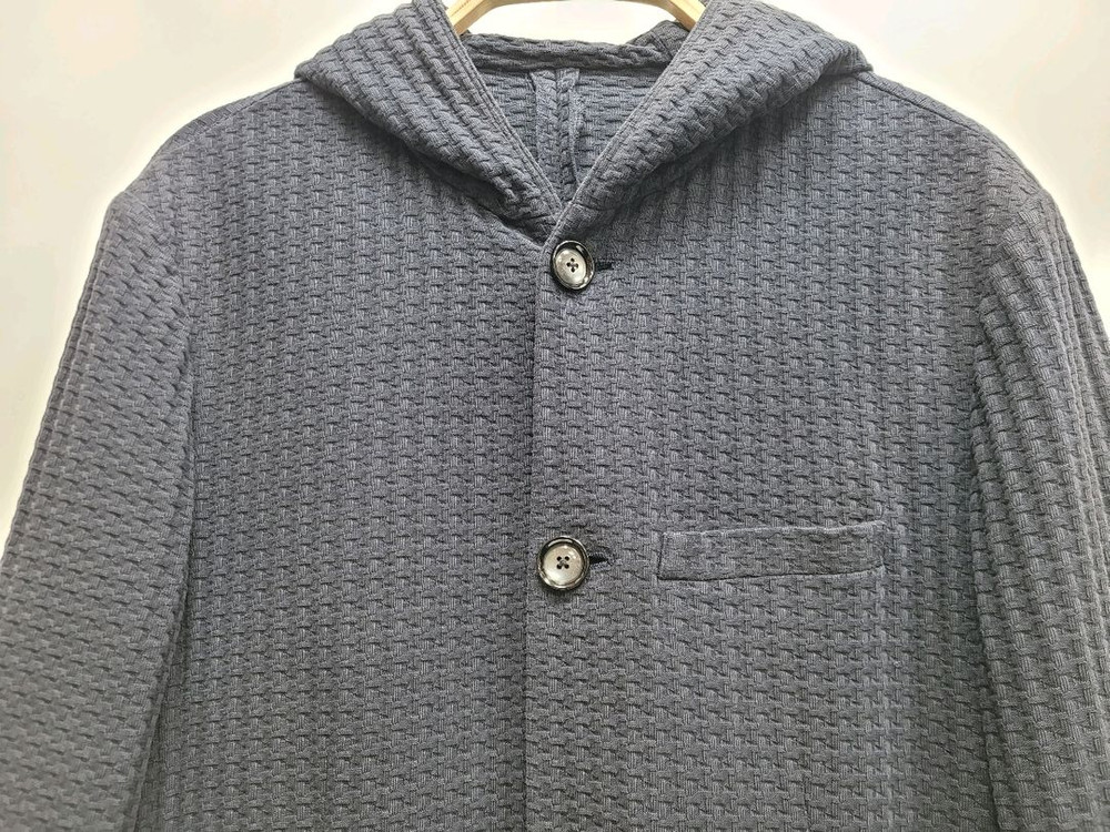 ARMANI 엠포리오 아르마니 후드 캐주얼 자켓 / 남 100 다크네이비--3