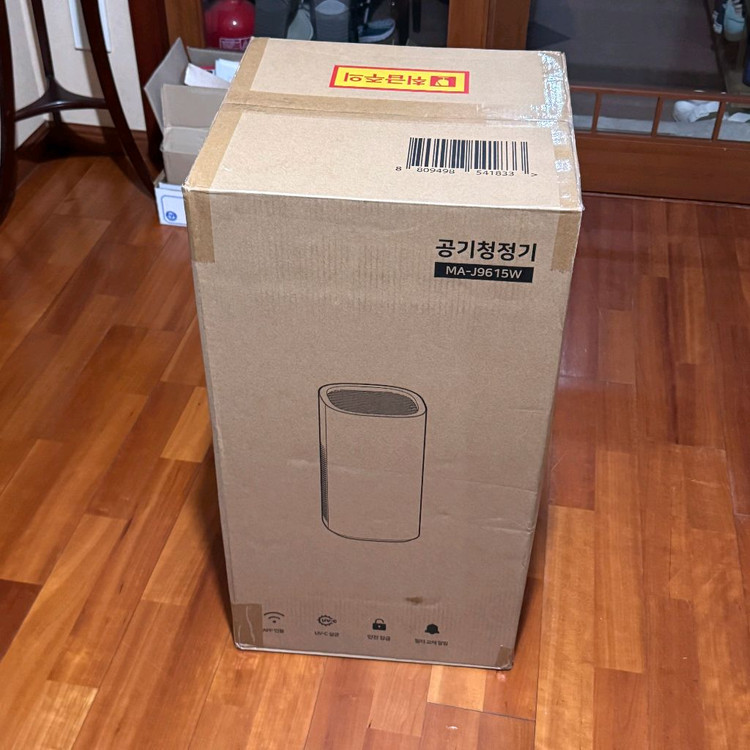 미마전자 스마트앱 UV살균 클린에어 공기청정기 MA-J9615W 새상품 판매합니다.--2