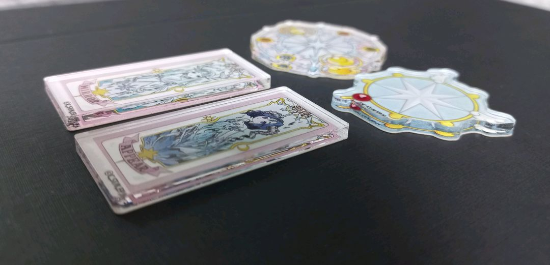 카드캡터체리 아크릴스티커 네장 일괄판매--5