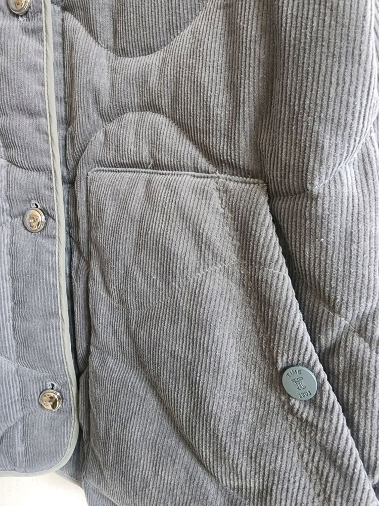 타임 스타일 코듀로이 구스 다운 자켓 점퍼 한섬 (정품X)--2