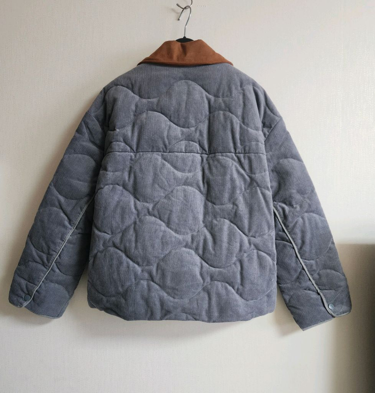 타임 스타일 코듀로이 구스 다운 자켓 점퍼 한섬 (정품X)--4