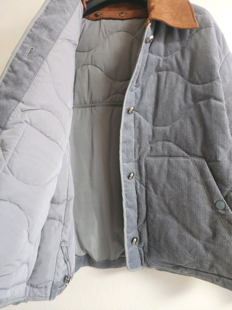 타임 스타일 코듀로이 구스 다운 자켓 점퍼 한섬 (정품X)--6