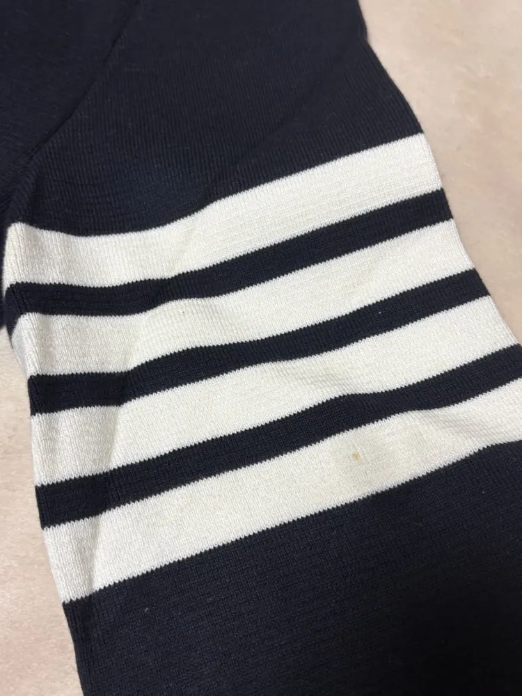 정품 톰브라운 밀라노스티치 니트 4 네이비 이미지