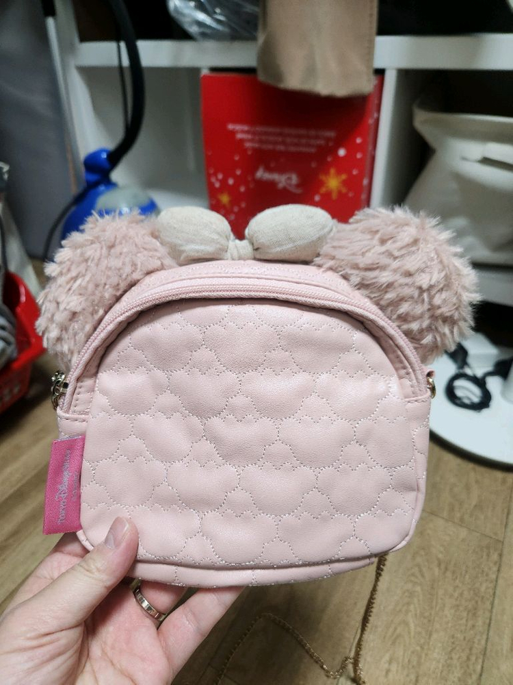 도쿄 디즈니씨 셰리메이(ShellieMay) 얼굴형 퀼팅 숄더백--3