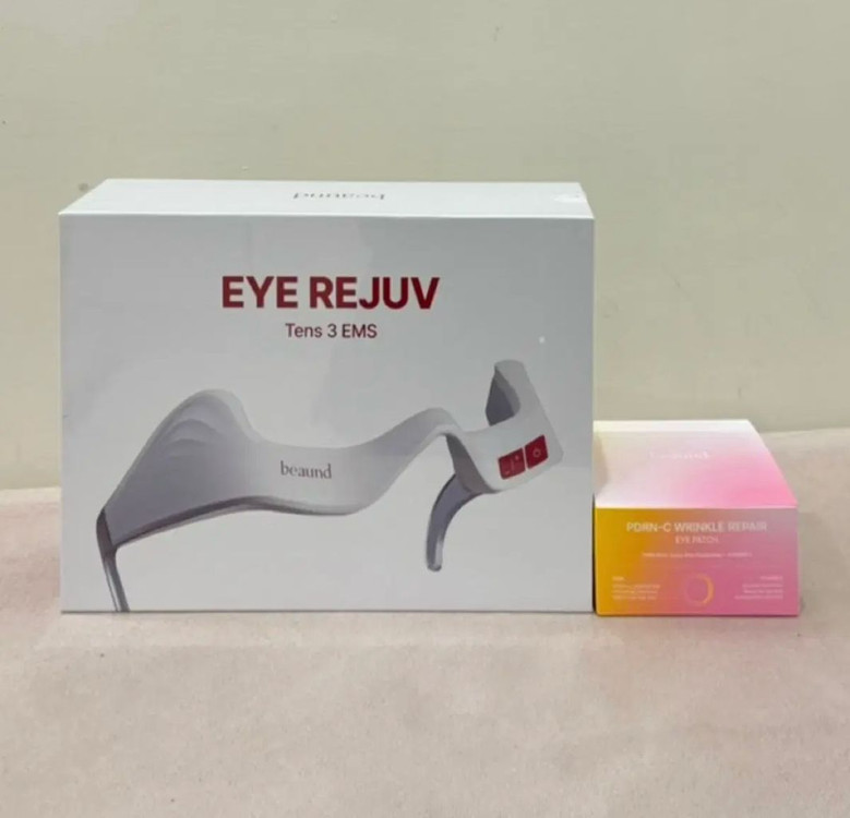 뷰앤디 아이리쥬브 EMS 눈 마사지기 + 아이패치--0