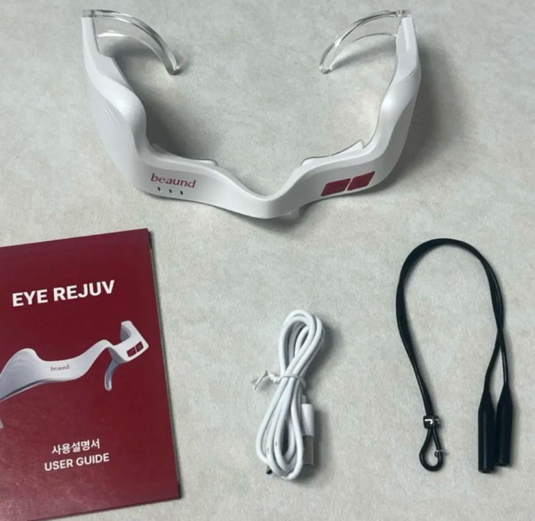 뷰앤디 아이리쥬브 EMS 눈 마사지기 + 아이패치--2