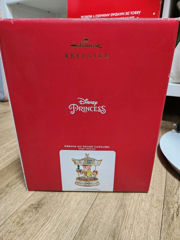 [희귀/풀박스] 홀마크 디즈니 프린세스 드림즈 고 라운드 회전목마 오너먼트--7