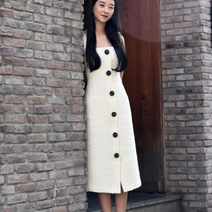 페이우 fayewoo 트위드 원피스 뷔스티에 나시 서예지 서지혜 민소매
