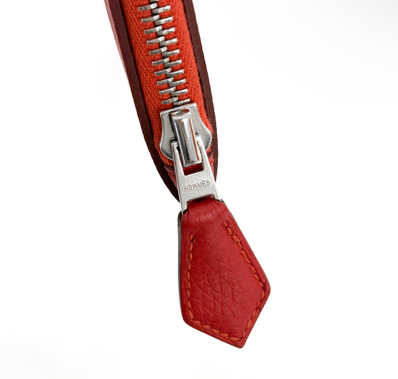 Hermes 에르메스 바자 클러치 MM 루즈그레나--4