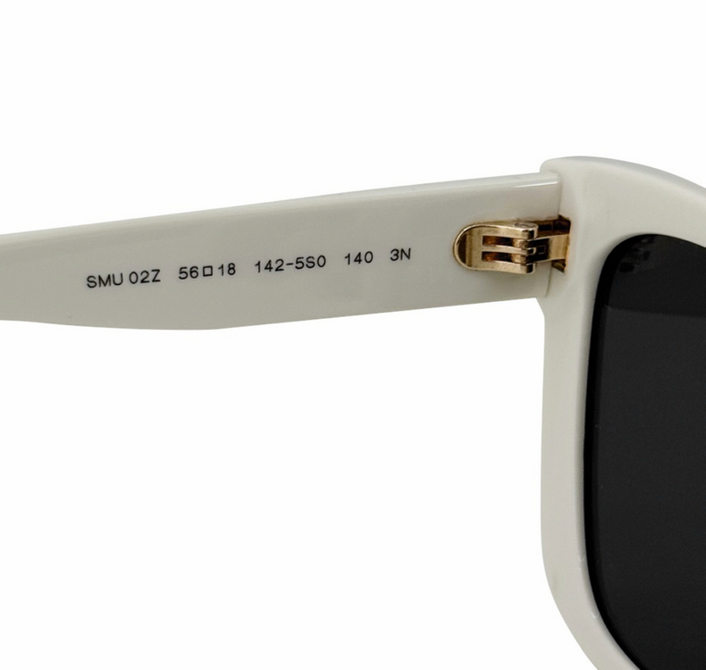 미우미우 아세테이트 로고 장식 캣아이 선글라스 화이트--5