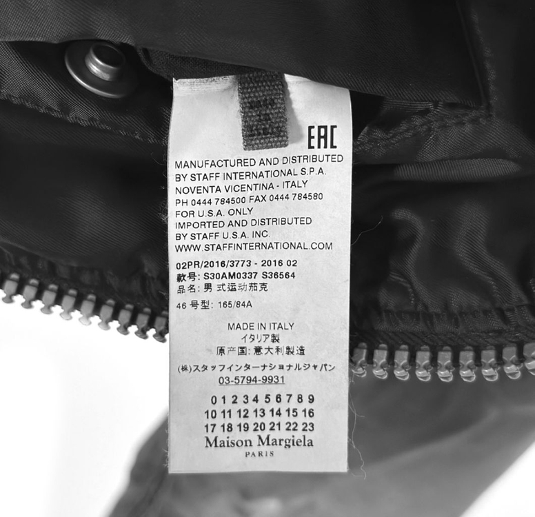 [46] 메종 마르지엘라 스티치 워싱 블루종 봄버 자켓--8