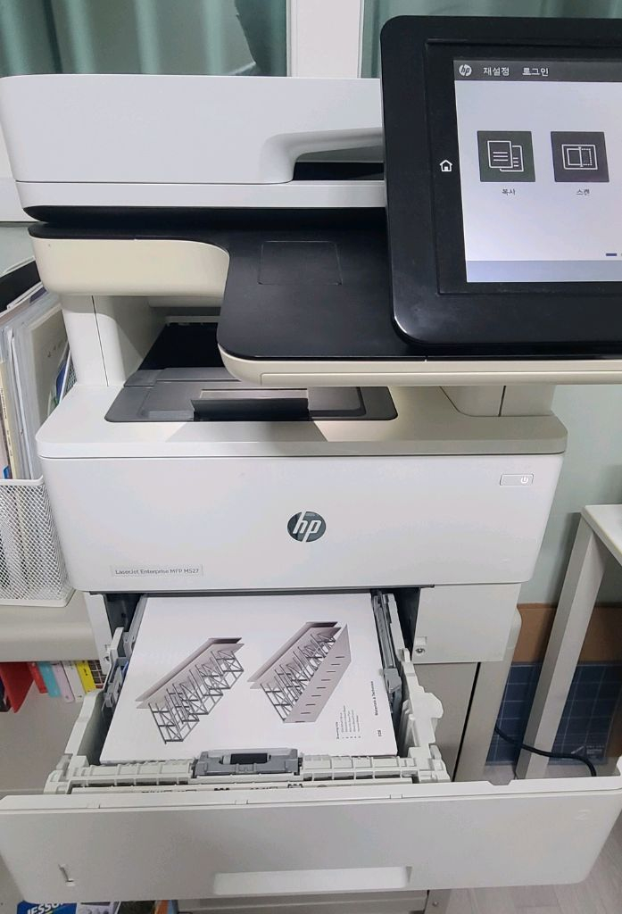 기업용 흑백 레이저 복합기_HP LaserJet Enterprise MFP M527dn--2