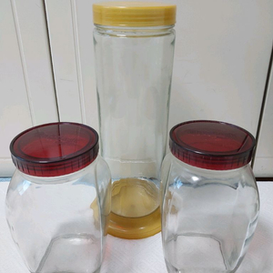 유리 밀폐용기 3개 이미지
