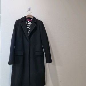 Versus Versace베르사체 블랙 코트 캐시미어 혼방 40