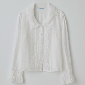 타낫 Fin lace collar blouse 핀 레이스 블라우스
